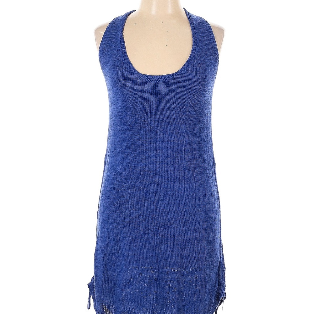 Royal Blue Sleeveless Swim Coverup